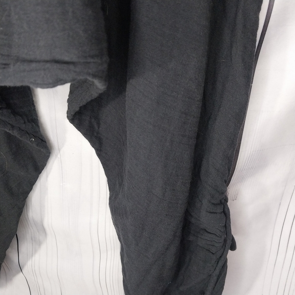 Free People Black Harem Cotton Boho Pants Size S - Picture 9 of 12